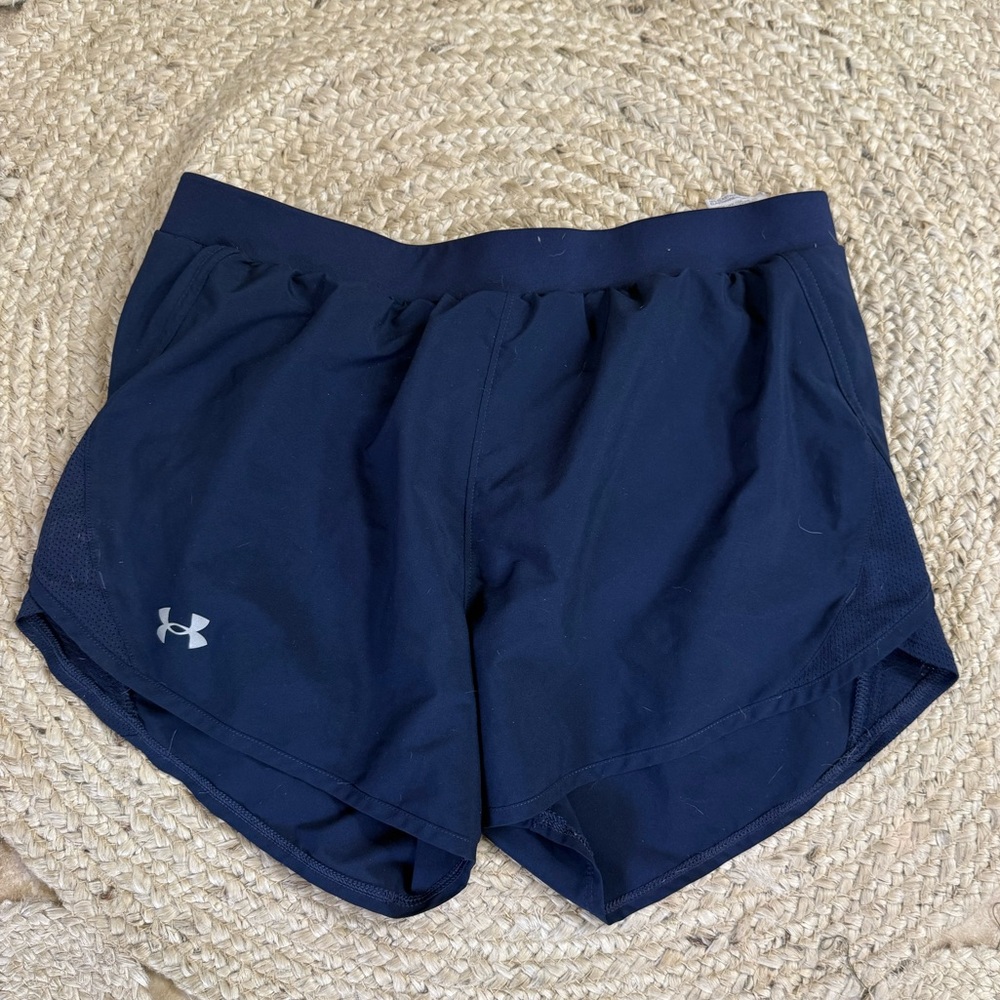 Under Armour Navy Blue Athletic Shorts- women’s medium